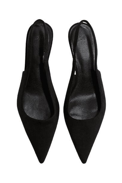 Sapato slingback básico de salto