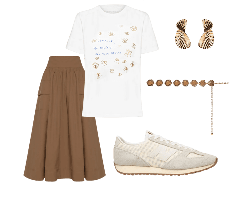 Look Esportivo para Almoço com familia