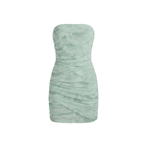 Vestido Tule Mushroom Bloom Mint