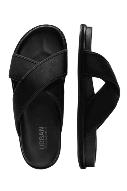 Sandalia Couro Neocross Preto