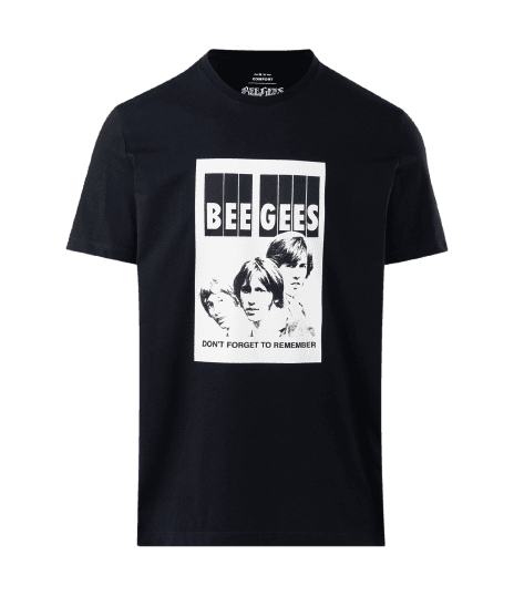 Camiseta em Algodão com Estampa Bee Gees