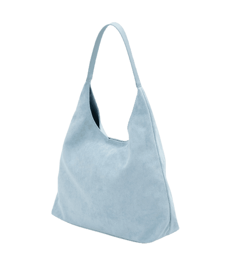 Bolsa Hobo Grande em Suede com Alça em PU
