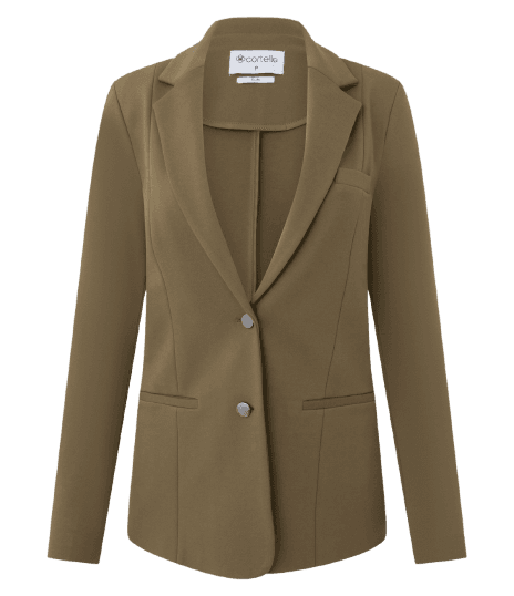 Blazer Slim Alongado em Ponto Roma com Bolsos Embutidos