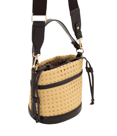 Bolsa Bucket Média com Alça Longa Transversal