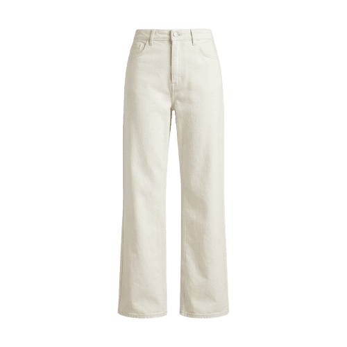 Calça Pool Jeans wide slim feminina - Off-white