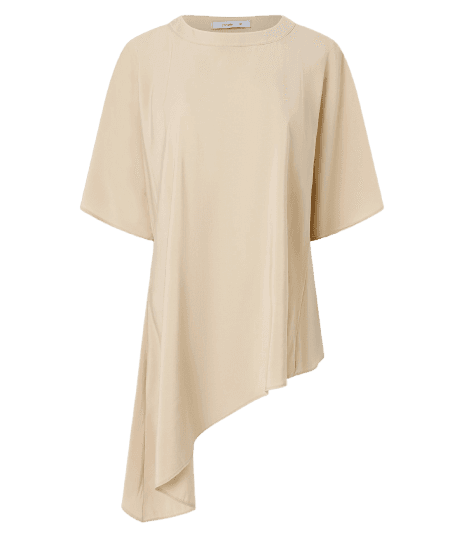 Blusa Assimétrica com Pontas Alongadas