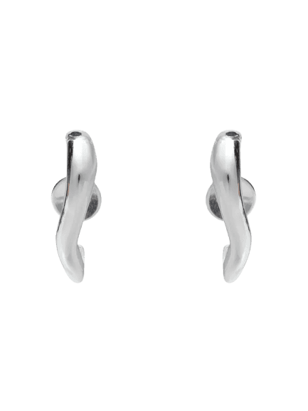 Brinco Feminino New Organic Bold Prata Andressa Delamuta