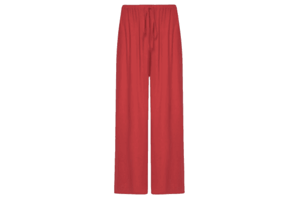 Calça Feminina Textura Longa Vermelho Farm