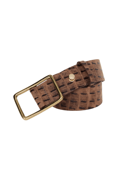 Cinto De Couro Croco Classic