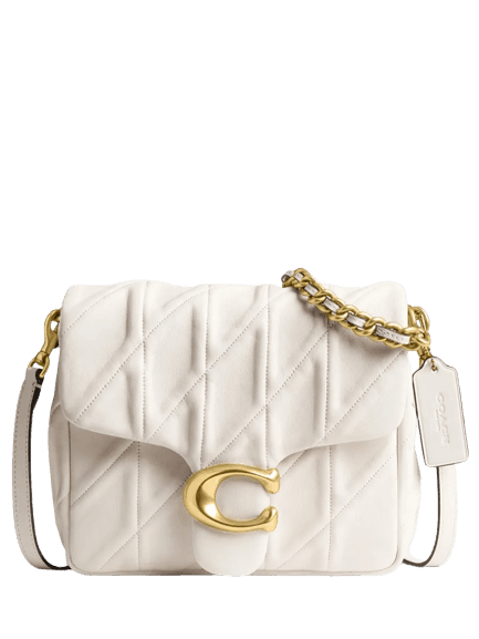 Bolsa Feminina Times Square Tabby Shoulder With Quilting Branco Coach