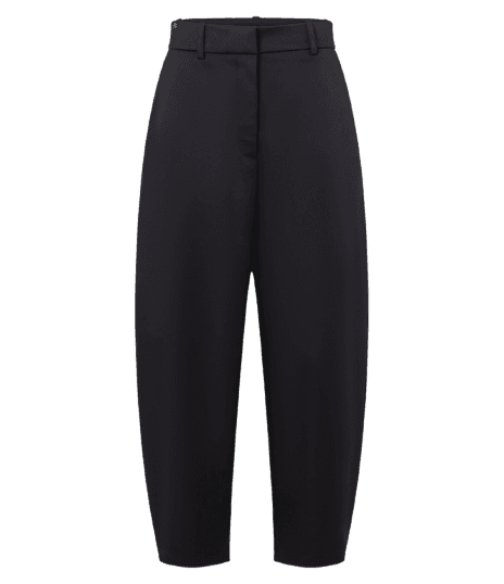 Calça Wide Leg Acetinada com Passantes no Cós