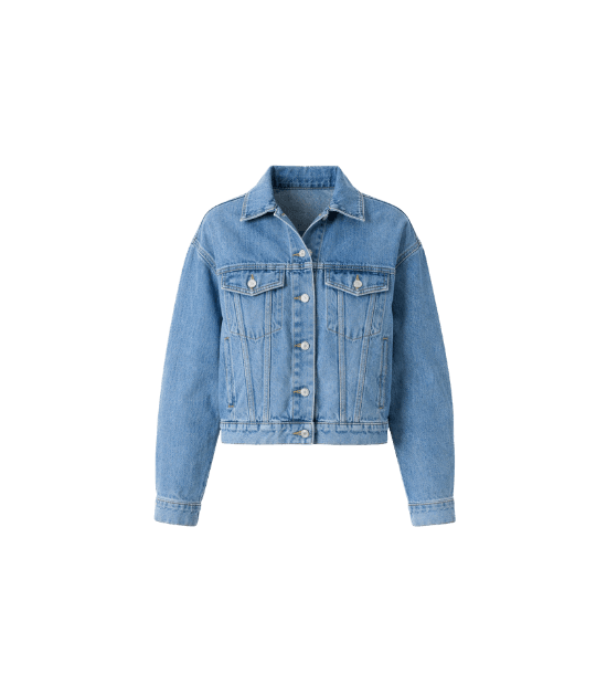 jaqueta jeans feminina azul