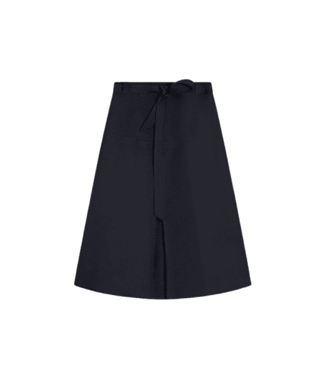 Saia Roma Lb Liso Dark Navy