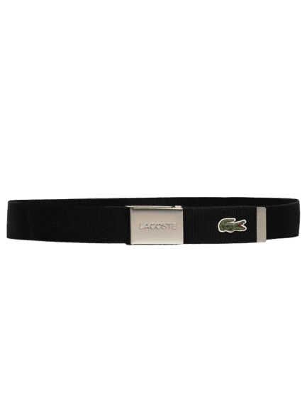 Cinto Masculino Made In France Gravação Preto Lacoste
