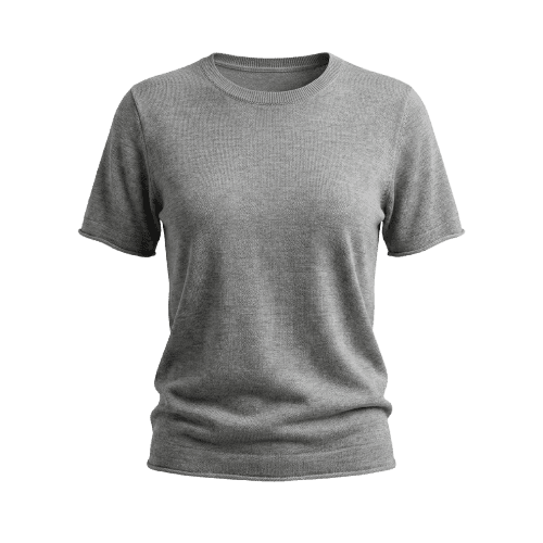 Blusa Tricot Decote Careca