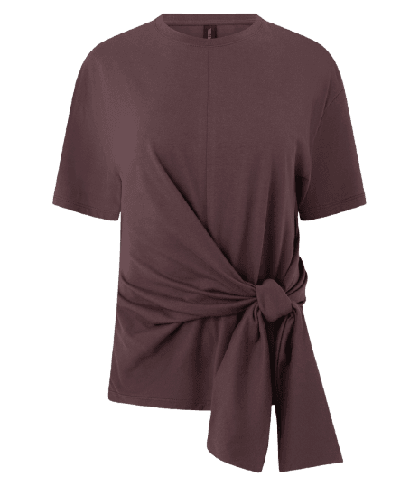 Blusa em Algodão com Amarração Frontal