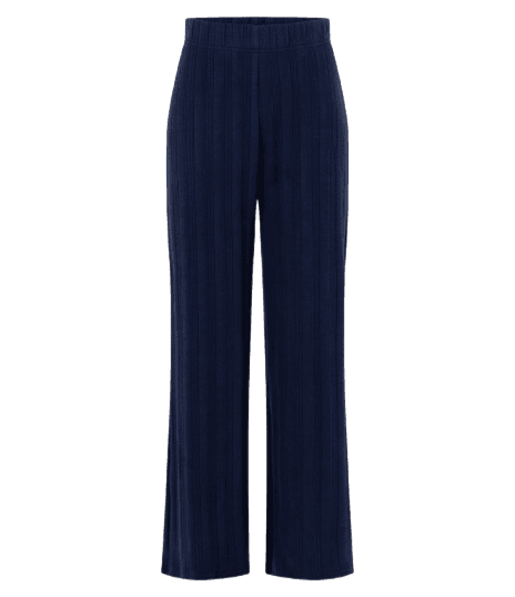 Calça Reta em Moletom Canelado