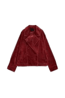 Jaqueta de Couro Suede 100% com Passantes