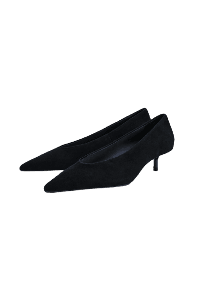SAPATO DE SUEDE COM SALTO KITTEN