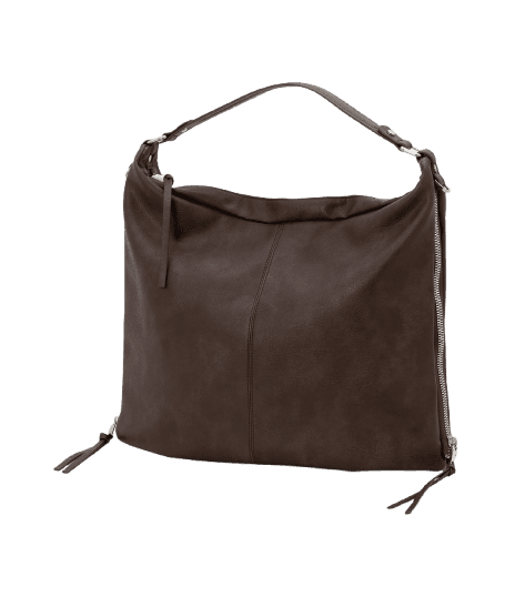 Bolsa Hobo Grande Desestruturada com Alças Duplas
