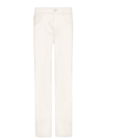 Calça Jeans Masculina Reta De Sarja Branco Hering