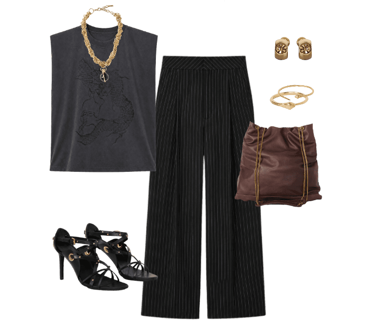 Look Dramático para Festa com amigos