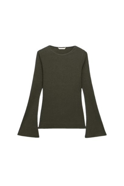 Camiseta Manga Ampla Evasê