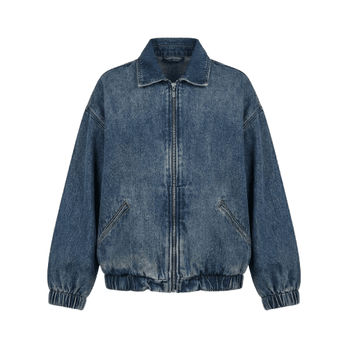Jaqueta Bomber Jeans Escuro