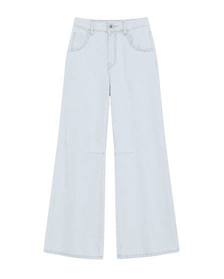 Calça Jeans Média Boca Larga