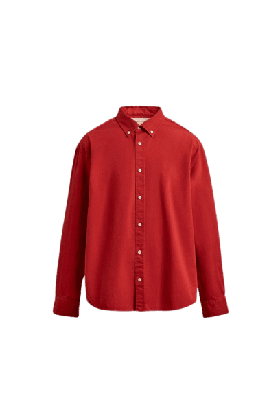 Camisa Relaxed Fit de Algodão Compacto