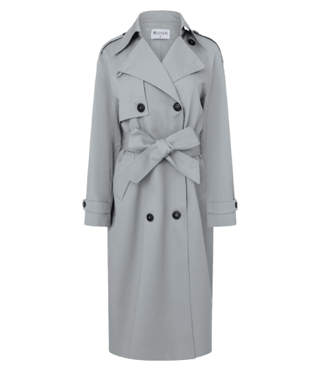 Trench Coat com Faixa Para Amarração na Cintura