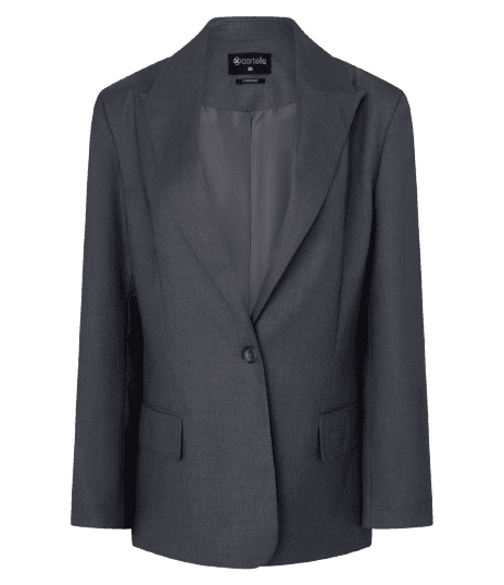 Blazer Alfaiatado com Gola Lapela e Forro Interno