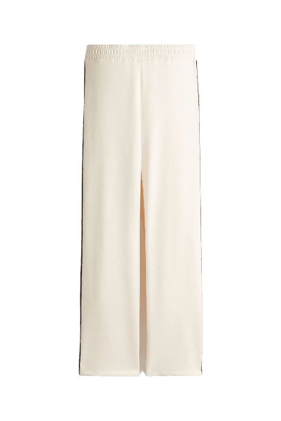 Calça pull-on em tecido crepe de malha scuba