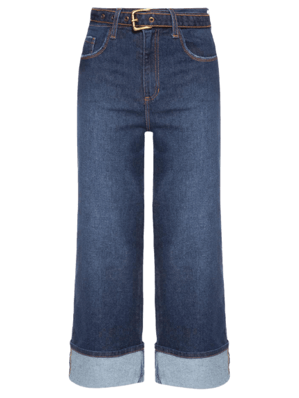 Calça Feminina Paula Straight Barra VI – Azul Le Lis