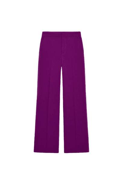 CALÇA RETA DE CINTURA BAIXA
