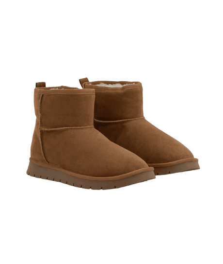 Bota Cano Médio com Pelego Interno Marrom