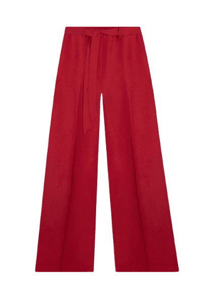 Calça Linen Fresh Wideleg Bordeaux