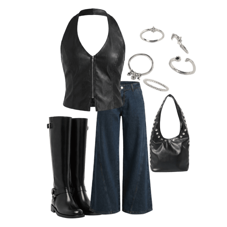 Look Dramático para Festa com amigos