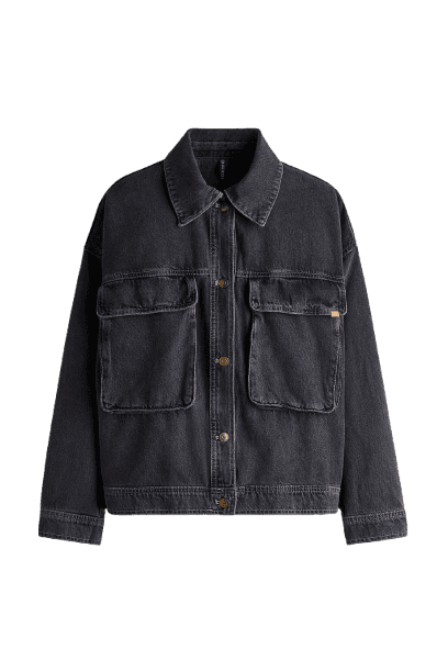 Jaqueta oversize em denim