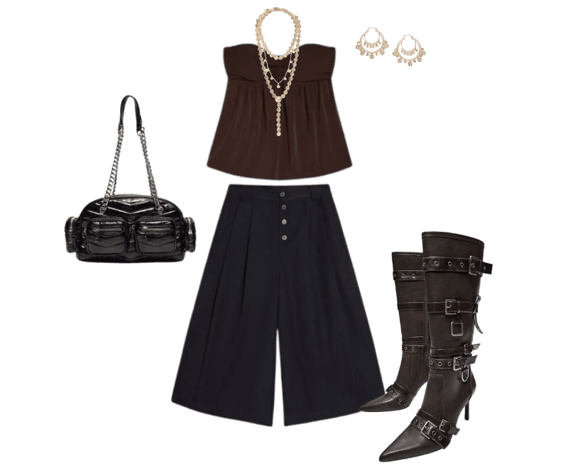 Look Dramático para Festa com amigos