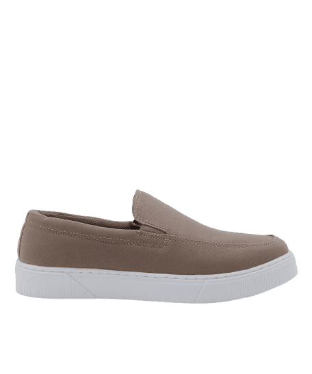 tênis slip on texturizado bege