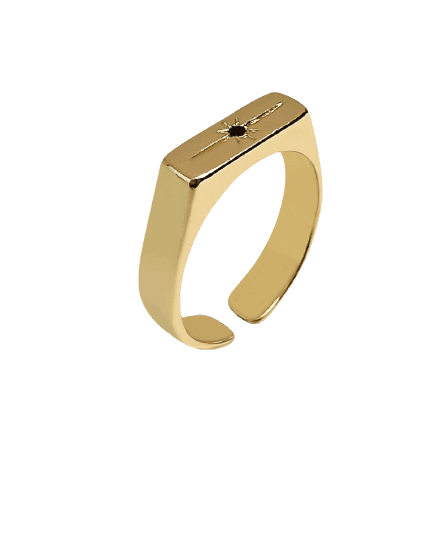 Anel North Star Dourado