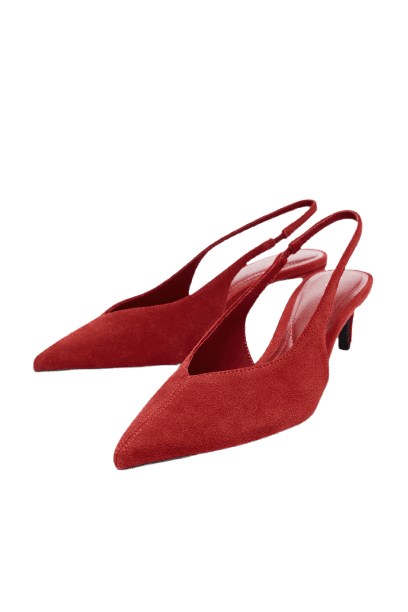 Slingback DE COURO