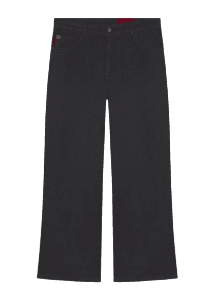 Calça White Denim Flare Plumbo