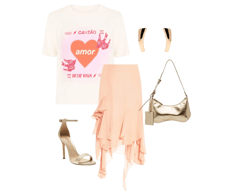 Look Romântico para Igreja