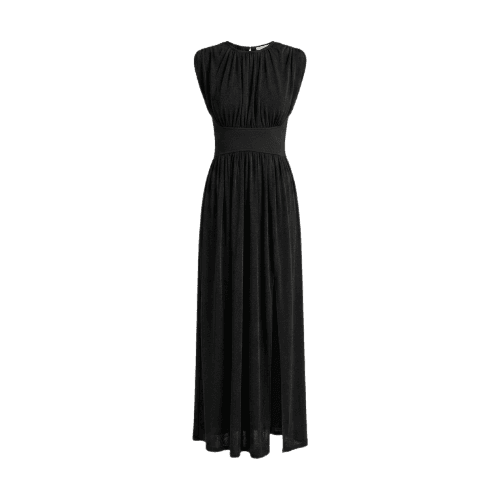 VESTIDO LONGO JERSEY - PRETO