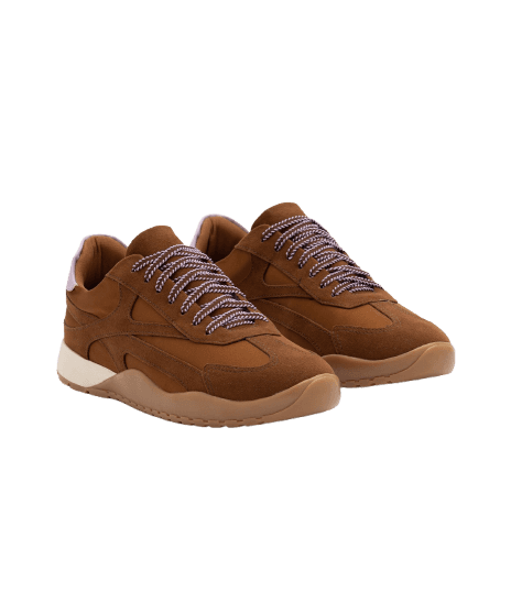 Tênis Retrô Runner em Suede com Atacador