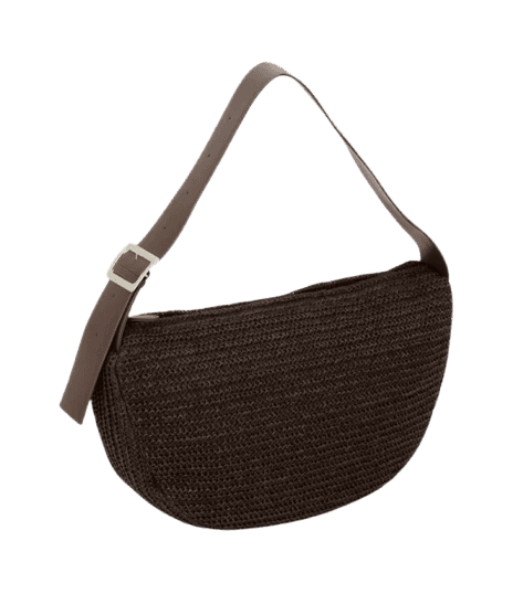 Bolsa Baguete em Papel Texturizada Marrom