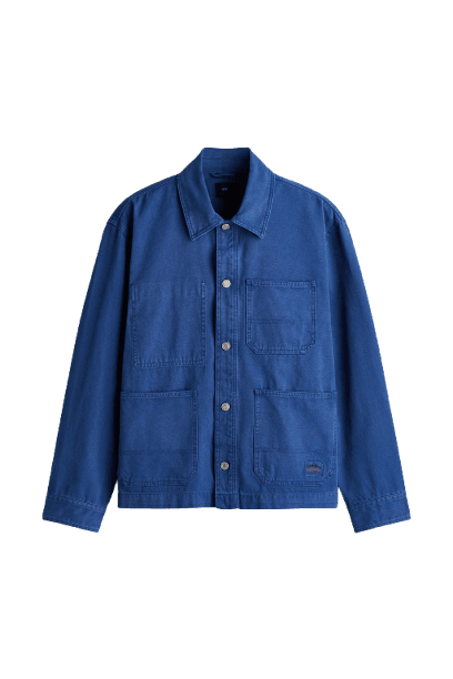 Camisa overshirt em lona