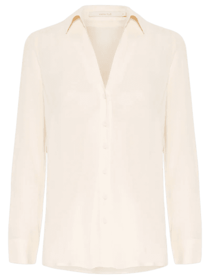 Camisa Feminina Ggt Bege Maria Filó